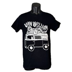 Van William Volkswagen Bus Band Tee Tour Merch Men’s Black Deadstock Men’s Sz S